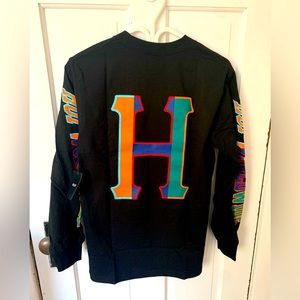 NWT HUF H Graphic Black Longsleeve